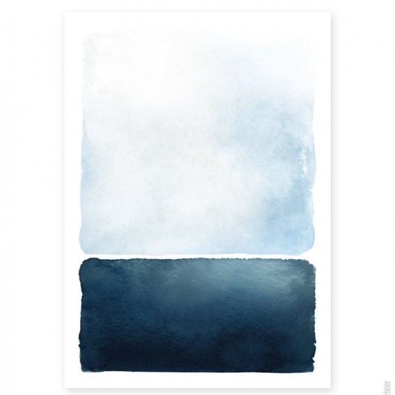 『ABSTRACT BLUE SEASCAPE』/A2サイズポスター